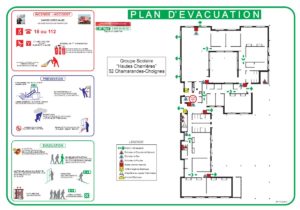 plan evacuation 2012 2 300x210 - Formation plan d'évacuation incendie au Maroc
