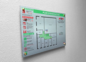 Création et l’Installation de Plans d’Évacuation