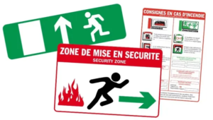 mise en place de la signalétique incendie obligatoire