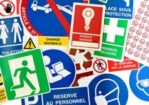 pose panneaux sécurité